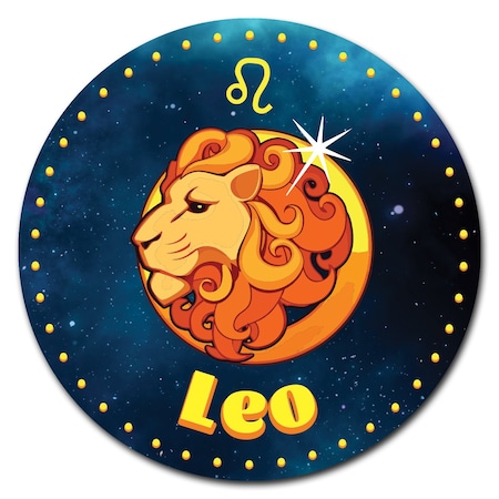 Signmission Leo Circle Vinyl Laminated Decal D-36-CIR-Leo
